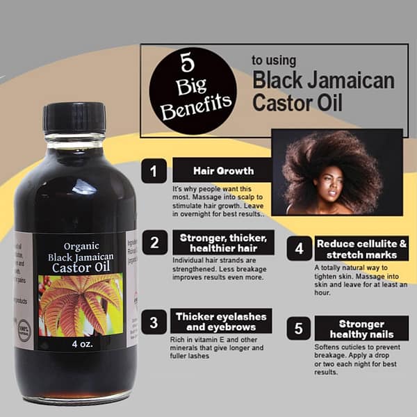 Black Jamaican Castor Oil (Organic) - 4 oz.